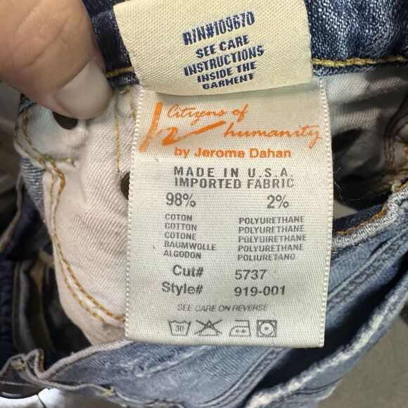 Citizens Of Humanity Shorts 29 Women Jerome Dahan Denim Low rise USA Made VTG - Picture 6 of 9